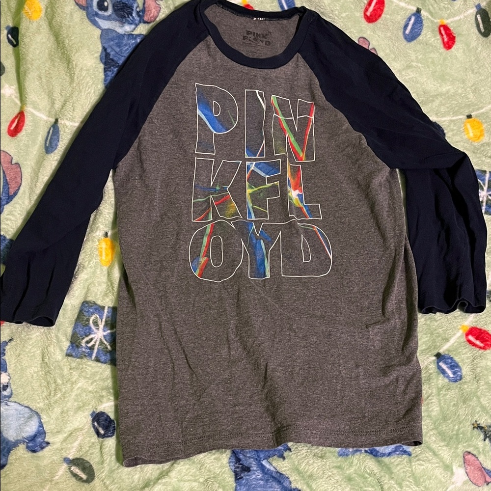 Pink Floyd Kids Raglan Shirt - Gray and Navy